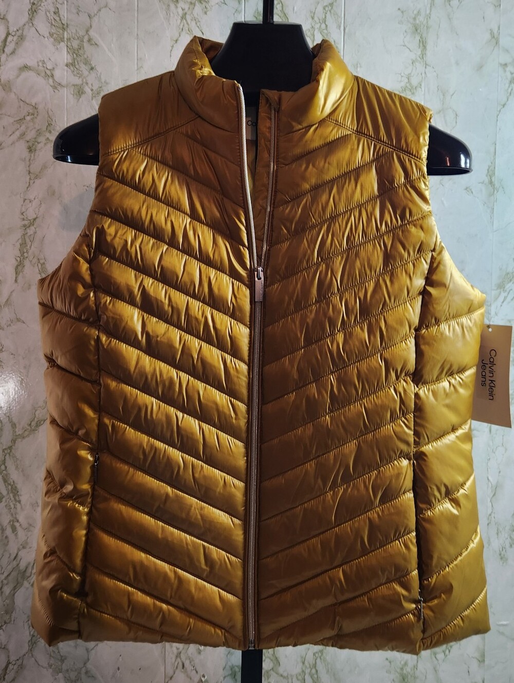 Calvin Klein Jeans Gold Puffer Vest